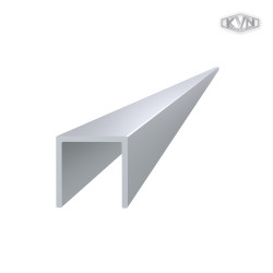 U profil 25x25mm, materiál EN AW-6060 T66, prírodný hliník bez povrchovej úpravy, cena za meter U profil 25x25mm, materiál EN AW-6060 T66, prírodný hliník bez povrchovej úpravy, cena za meter